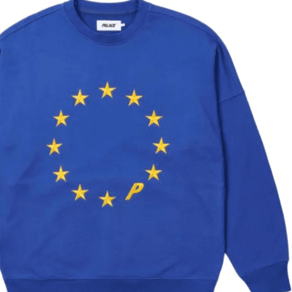 Худи PALACE Eu-don Crew Blue FW21 - изображение 4
