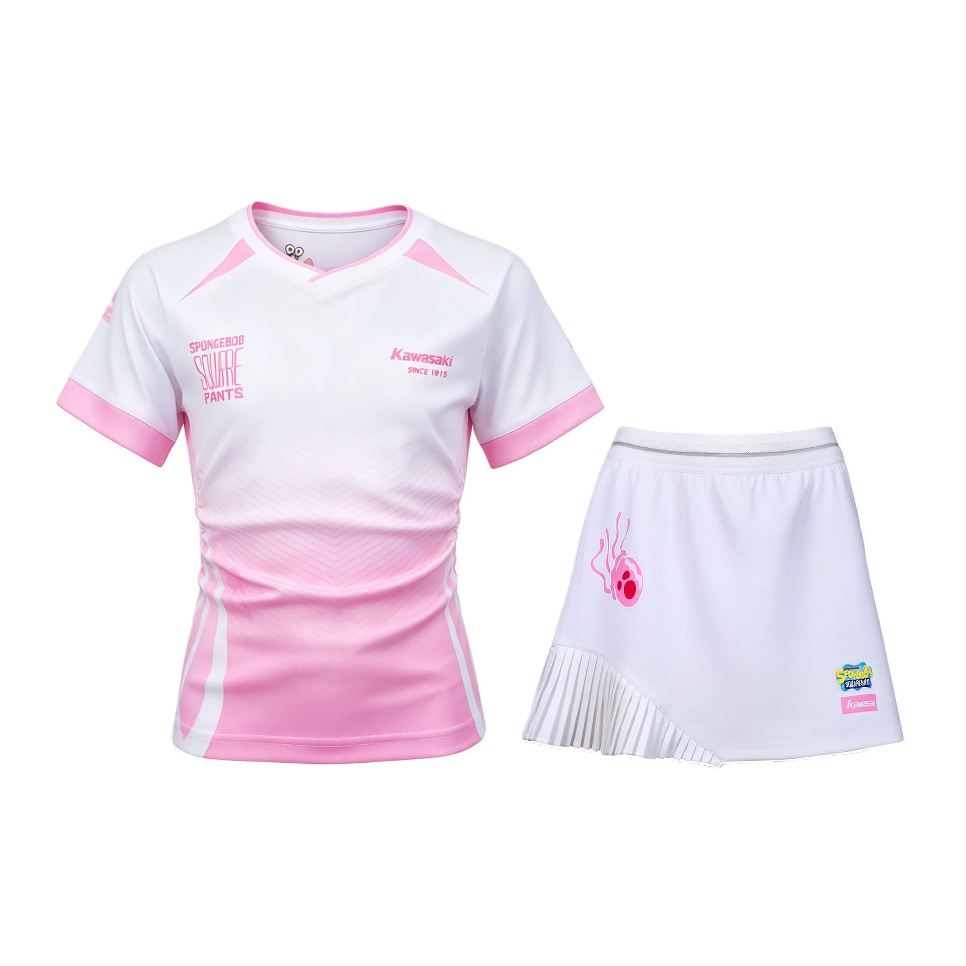 Kawasaki Розовый Girlish (Топ + Короткая Юбка) Комплекты с Юбкой для Детей - изображение 1