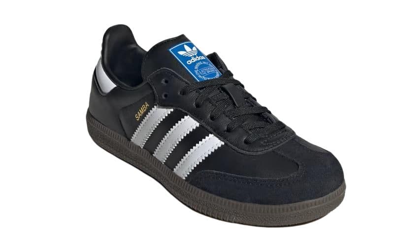 Кроссовки Adidas Originals Samba Low Топ Детская Скейтбординг Обувь Черная Малыш - изображение 3