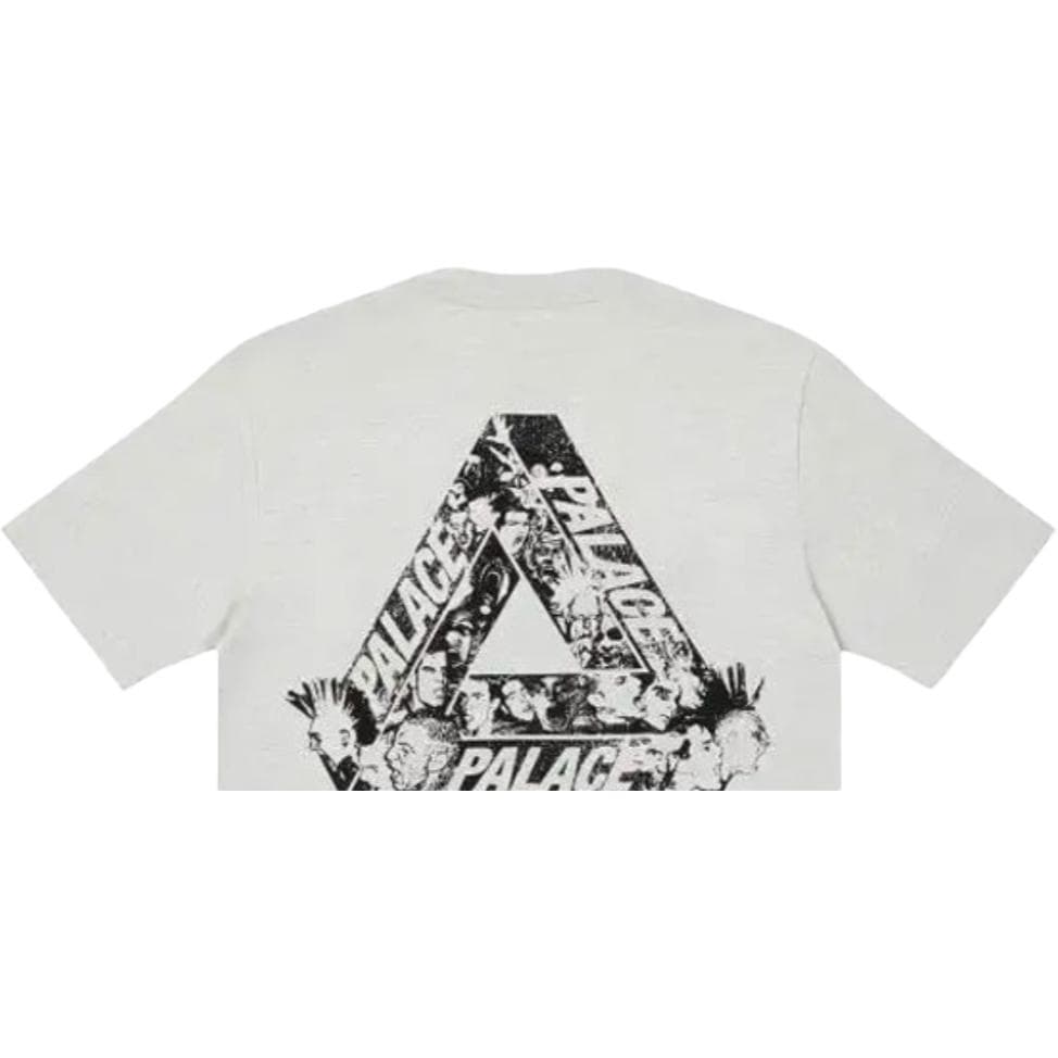 Футболка PALACE FW21 Tri-heads T-shirt Grey Marl LogoT - изображение 3