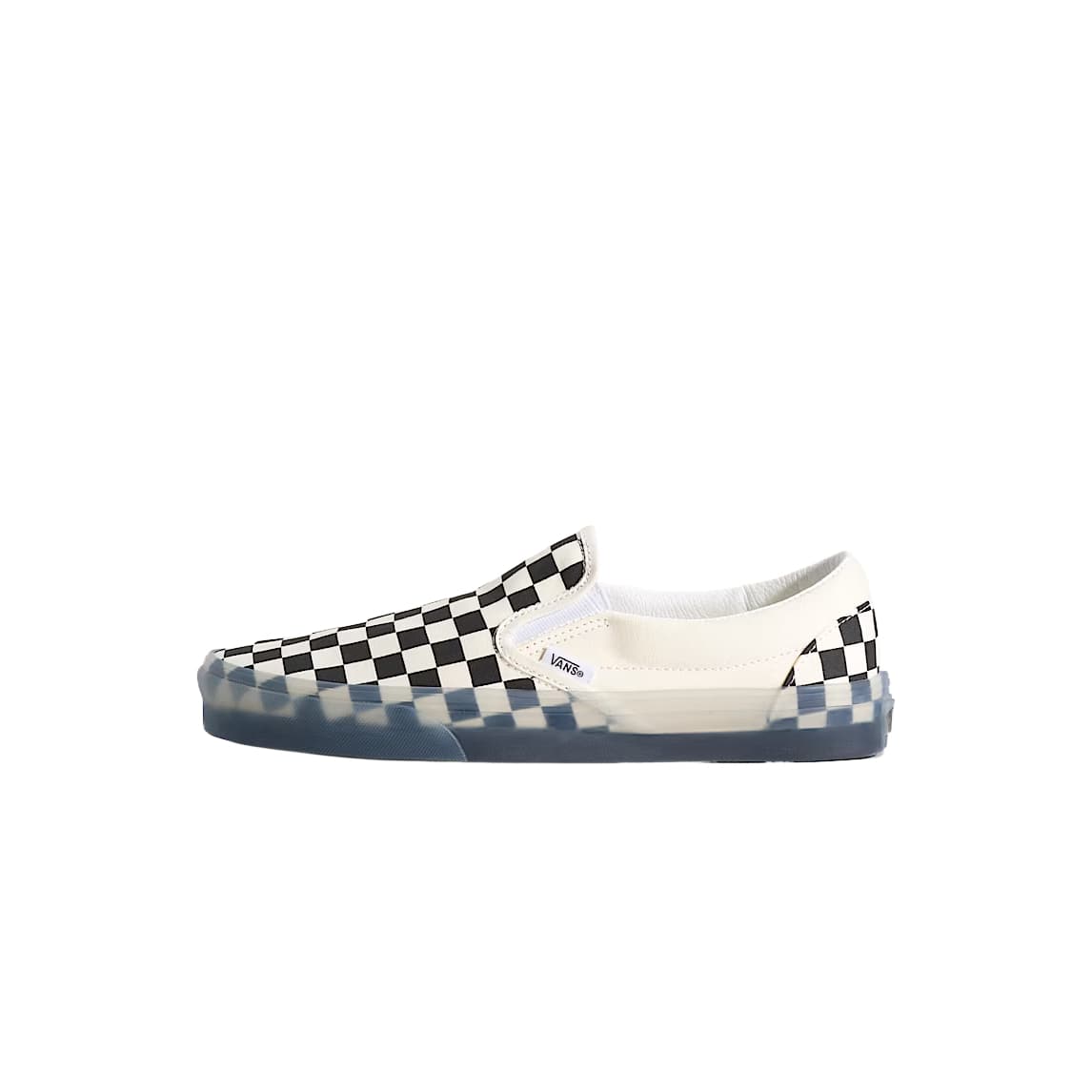 Кроссовки Vans Classic Slip On Кеды для скейтбординга Low Топ Черный хлопок Конфеты белые Мужской - изображение 1