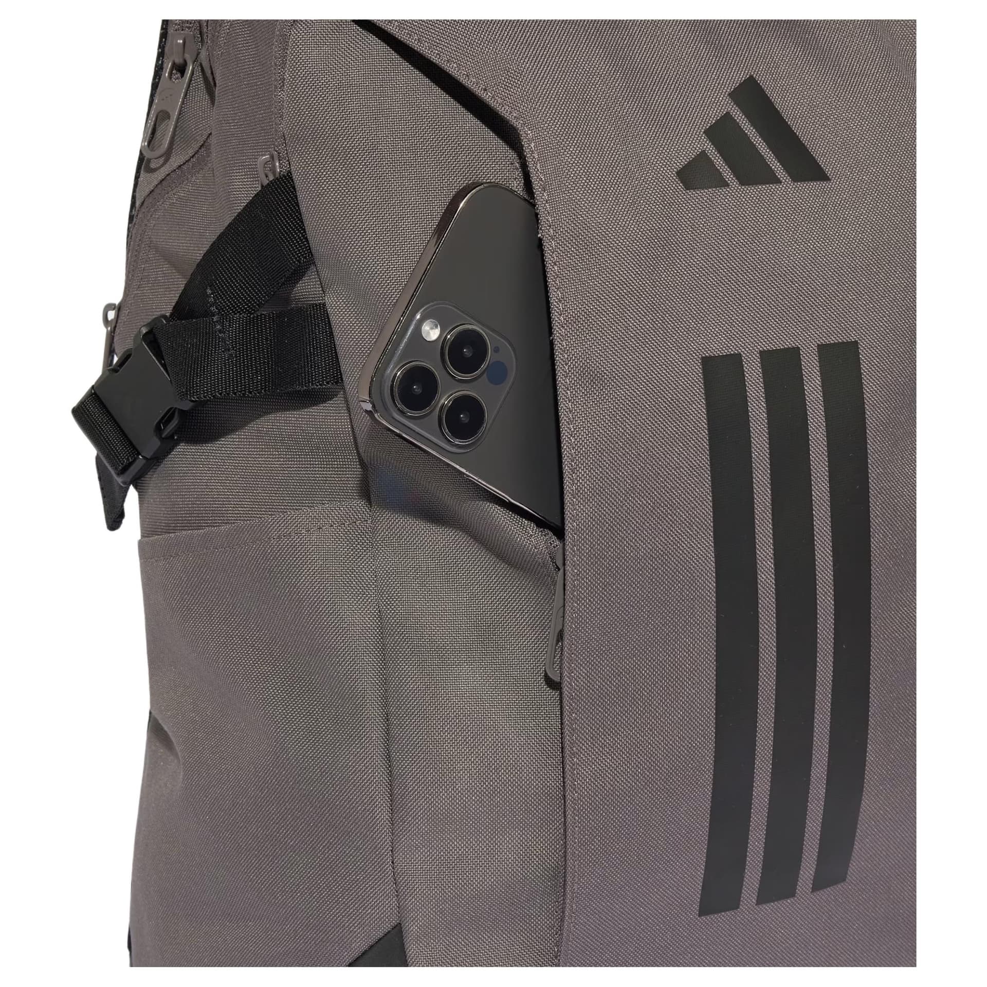 Рюкзак Adidas Полиэфирное волокно Рюкзаки Обычный (стандартный) Мужской Угольно-черный - изображение 5