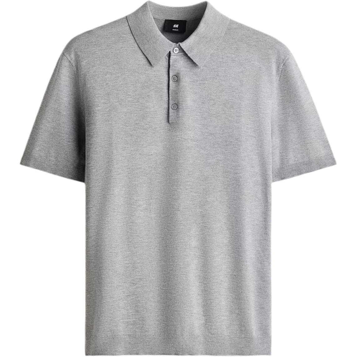 Поло H M Gray Blend Men's Polo - изображение 1