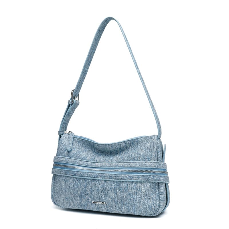 Сумка через плечо Daphne Crossbody сумки Джинсовый синий Женские - изображение 2