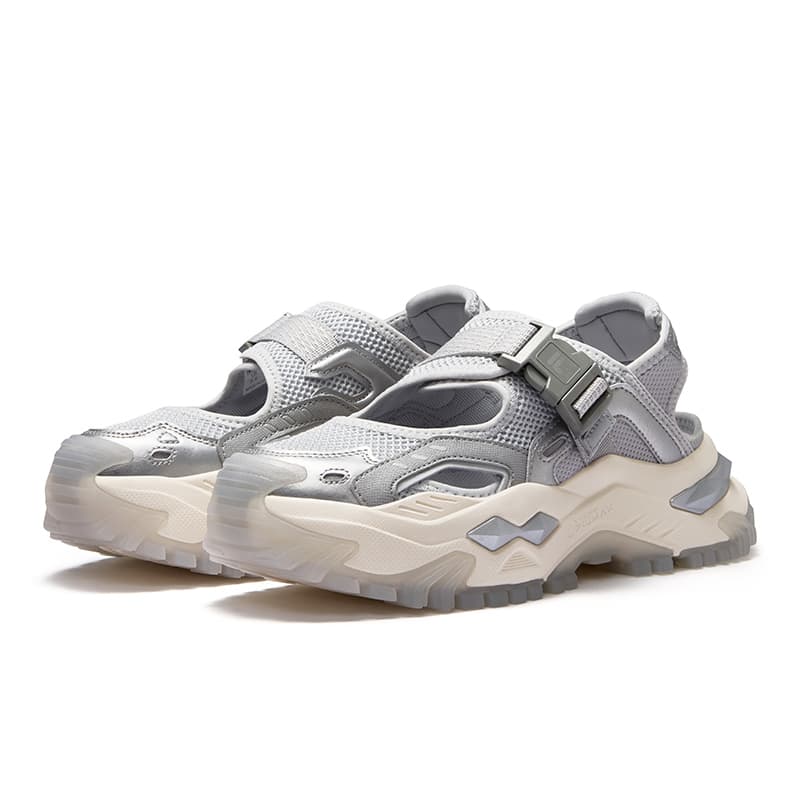 Сандалии FILA FUSION Бьянко Дышащий Обувь для водного туризма Women's Silver - изображение 2