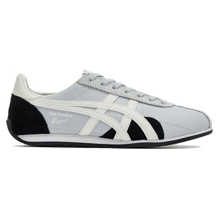 Кроссовки Onitsuka Tiger Runspark Синтетическая кожа амортизация износостойкий низкий топ повседневная обувь унисекс серый черный - изображение 2