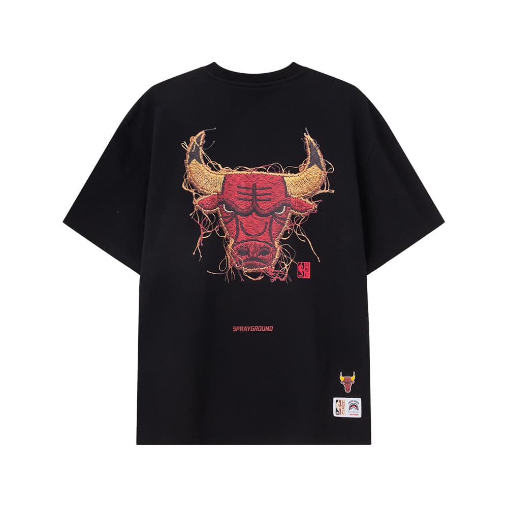 Футболка SPRAYGROUND | NBA HWC Bulls Черная Мужская T-Рубашка - изображение 1
