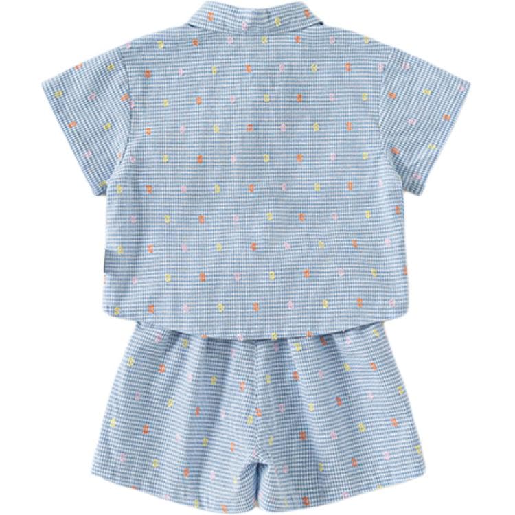 PIERRE CARDIN Сине-белая клетка Kids Повседневные спортивные костюмы Наборы - изображение 2
