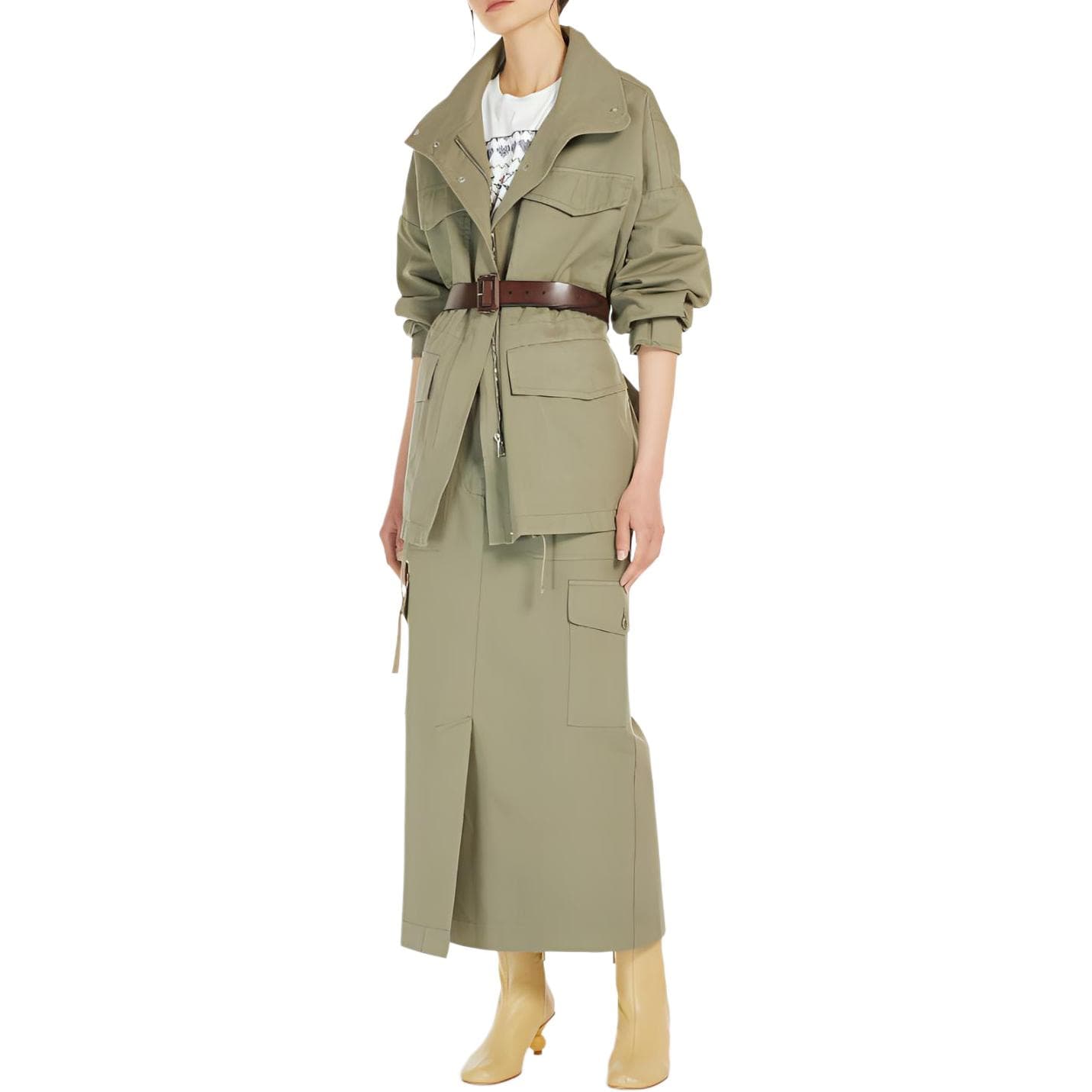 Юбка WEEKEND MaxMara Повседневный Длинный Юбка Женские Зелёный - изображение 3