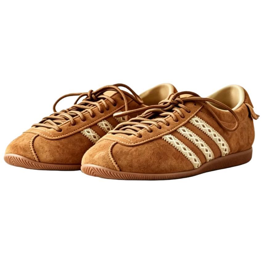Кроссовки Adidas Originals x UNIK ANFU Низкий топ Повседневная обувь Унисекс Коричневый - изображение 2