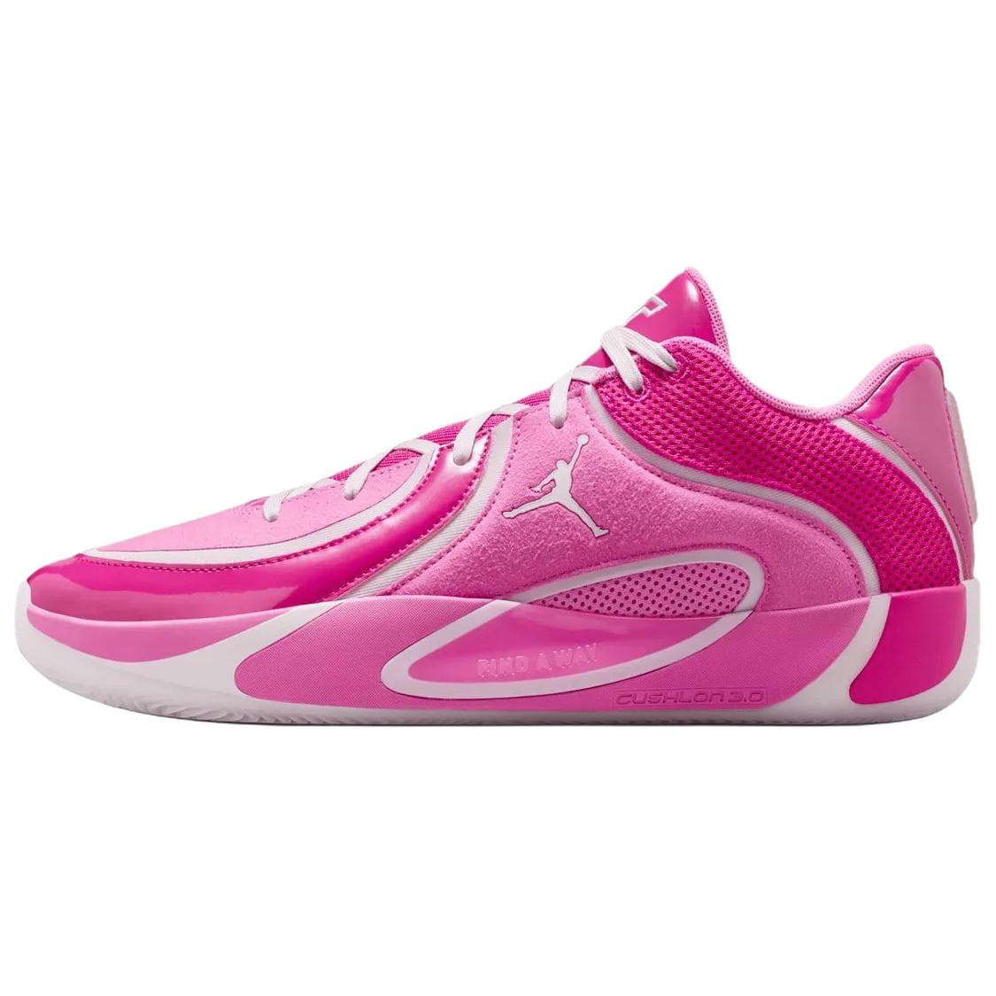 Кроссовки для баскетбола Jordan X Tatum 4 PF Удобная Посадка Дышащий Лоу-топы Баскетбольные Кроссовки Унисекс Розово-белый - изображение 1