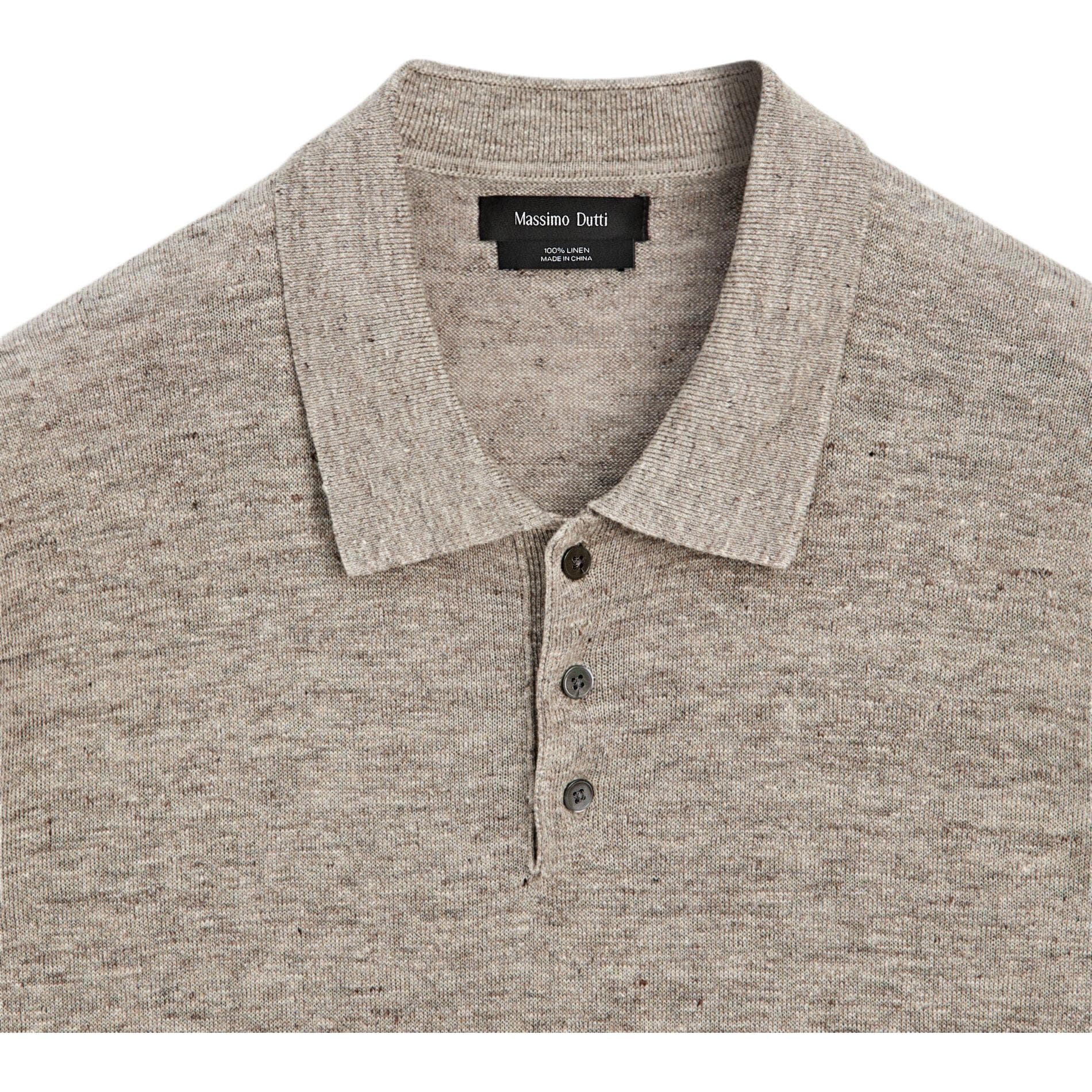 Поло Massimo Dutti Зеленое Мужское Поло - изображение 5