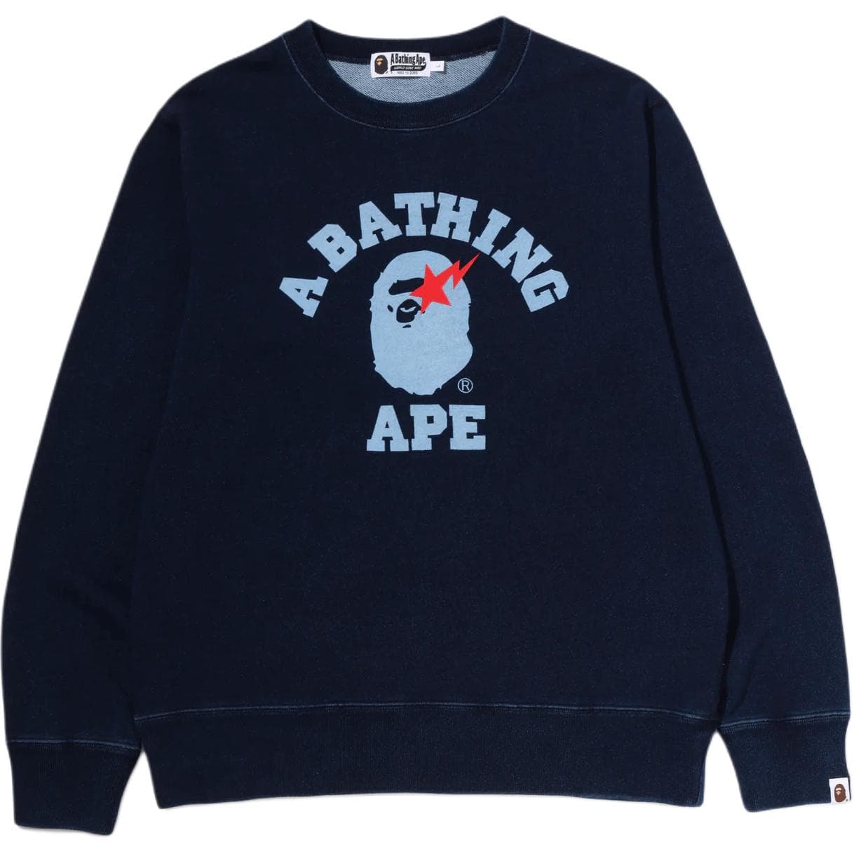 Худи A BATHING APE JAPAN DENIM Индиго Унисекс Толстовка - изображение 1