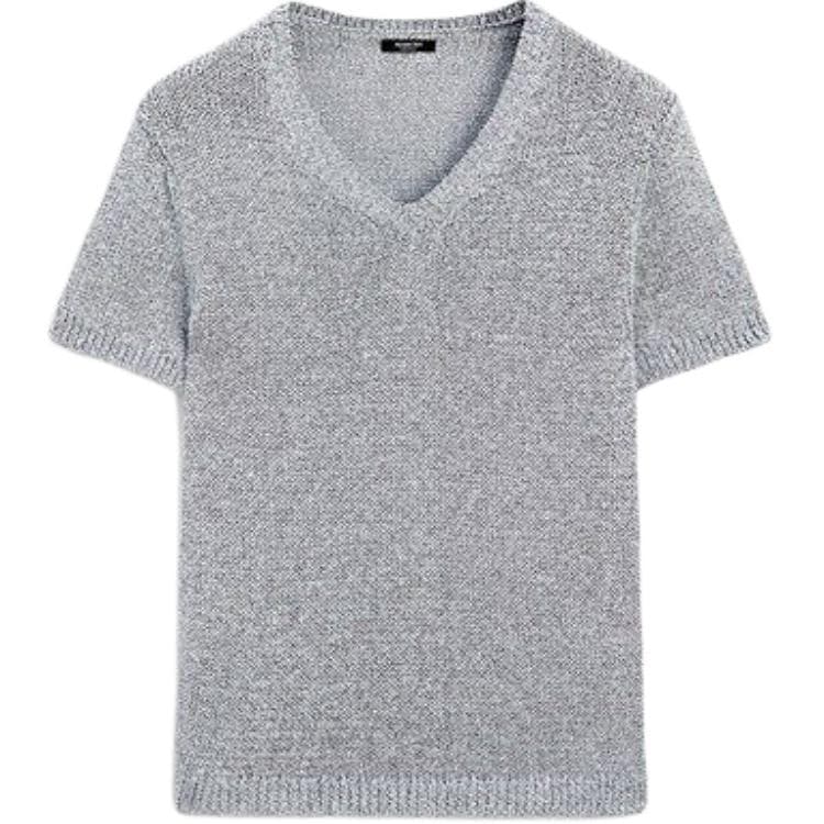 Футболка Massimo Dutti Blue Women's T-Shirts Масимо Дутти Синий Женские Футболки - изображение 2