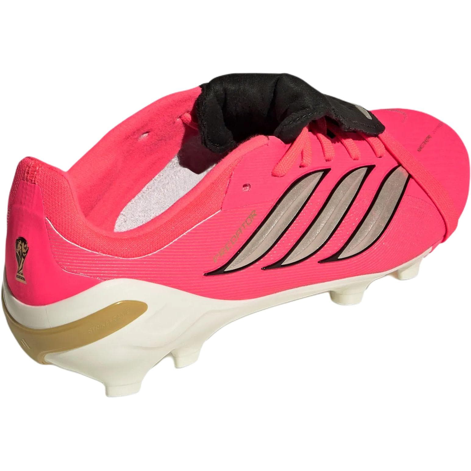 Бутсы Adidas PREDATOR ELITE Детские футбольные бутсы Низкий Топ Розовый Белый Kids - изображение 4