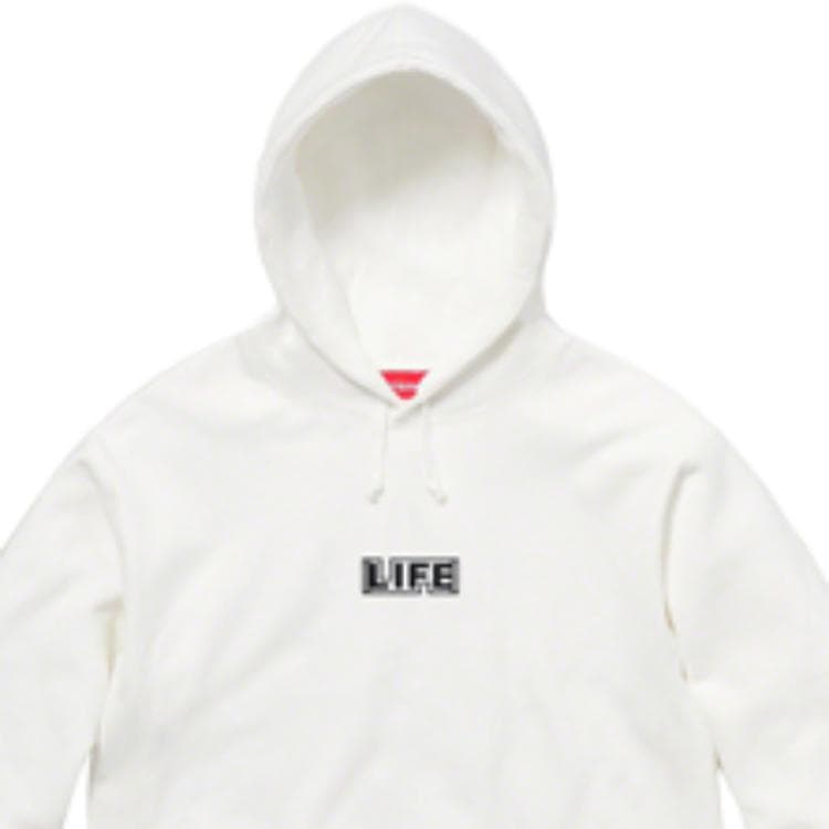 Кофта Supreme SS19 Gilbert x George Life Hooded Sweatshirt White - изображение 4