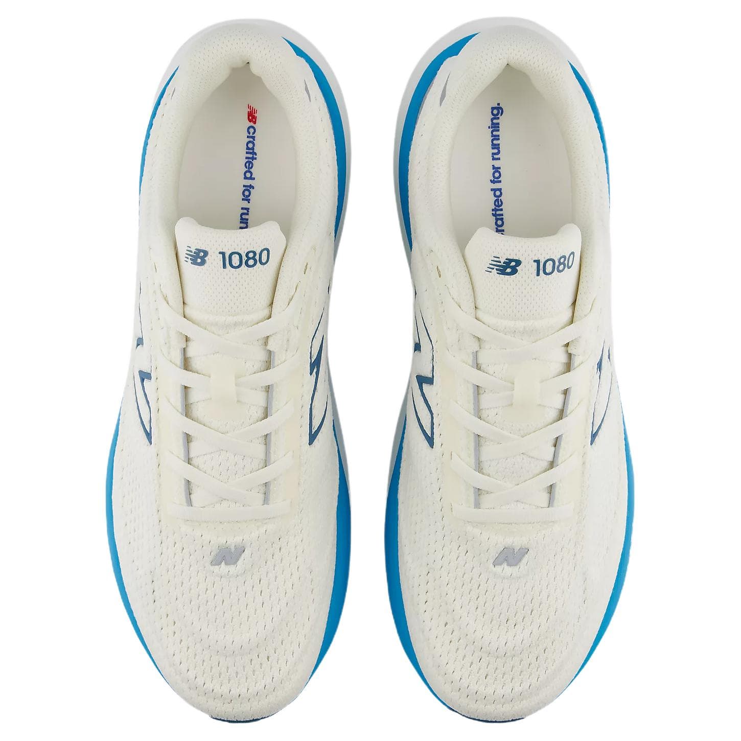 Кроссовки для бега New Balance 1080v15 Беговые кроссовки Экрю Синий Мужской - изображение 4