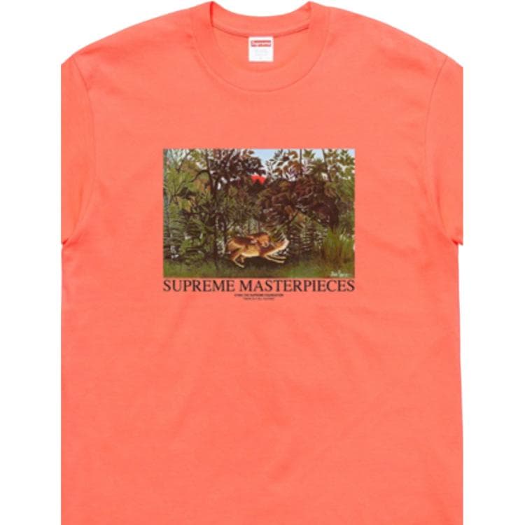 Футболка Supreme Masterpieces Tee Neon Orange - изображение 2