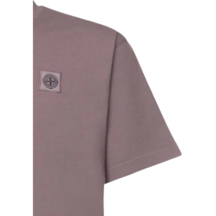 Футболка STONE ISLAND Фиолетовый Серый Мужская T-Рубашка - изображение 4