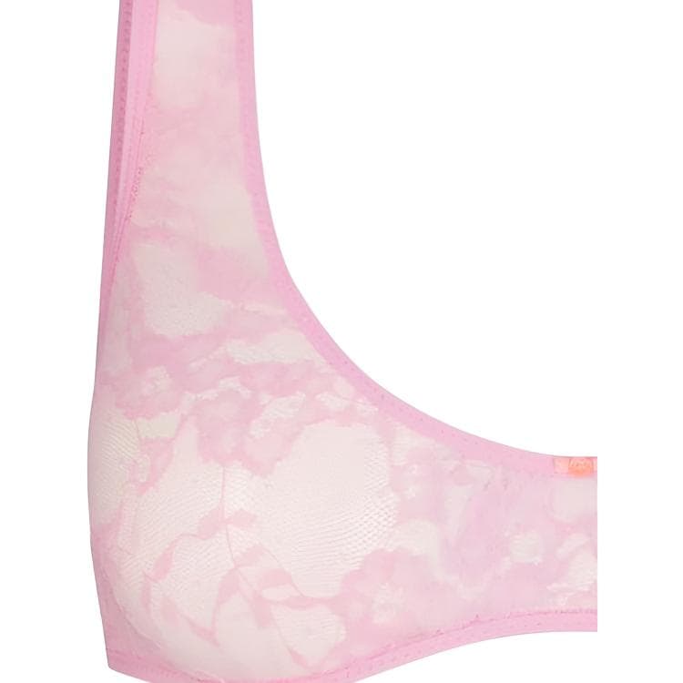 Бюстгальтер SKIMS STRETCH LACE PLUNGE BRALETTE V 1 COTTON CANDY - изображение 2