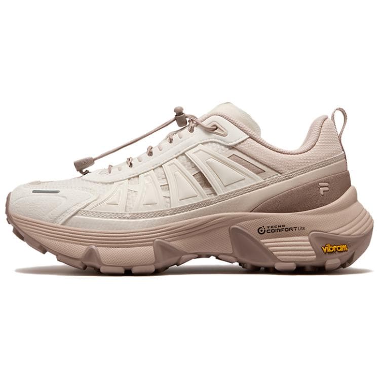 Кроссовки FILA FUSION COMO Y Повседневная обувь Low Топ Молочный белый Прохлада ледяной Песочный коричневый Женские - изображение 1