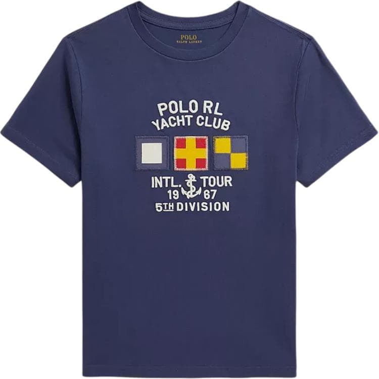 Футболка Polo Ralph Lauren Морской Синий Детские Рубашки - изображение 1