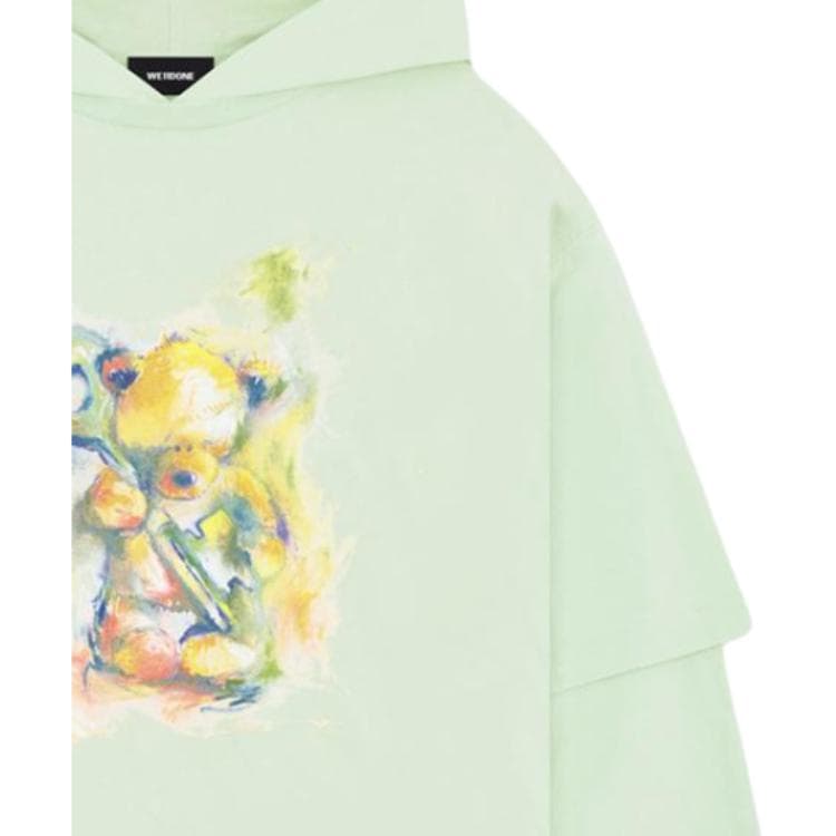 Худи WE11DONE FW24 Толстовка Женские Зелёный - изображение 3