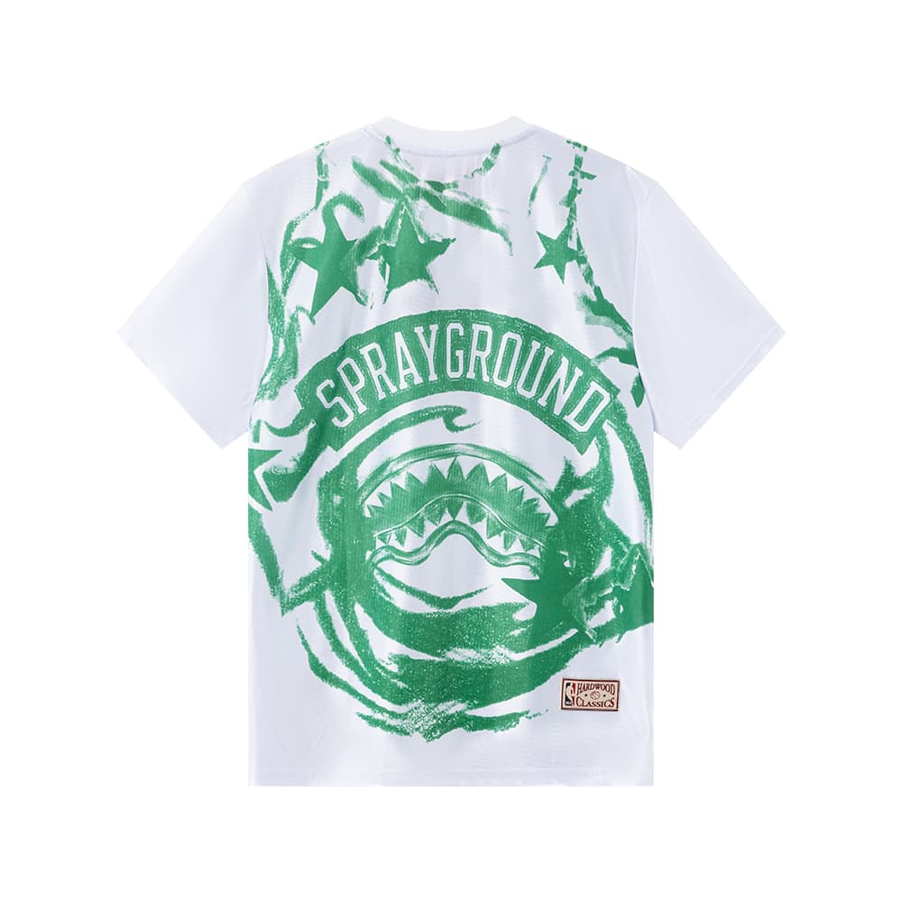 Футболка SPRAYGROUND | NBA HWC Celtic Натуральный Белый Унисекс T-Рубашки - изображение 2