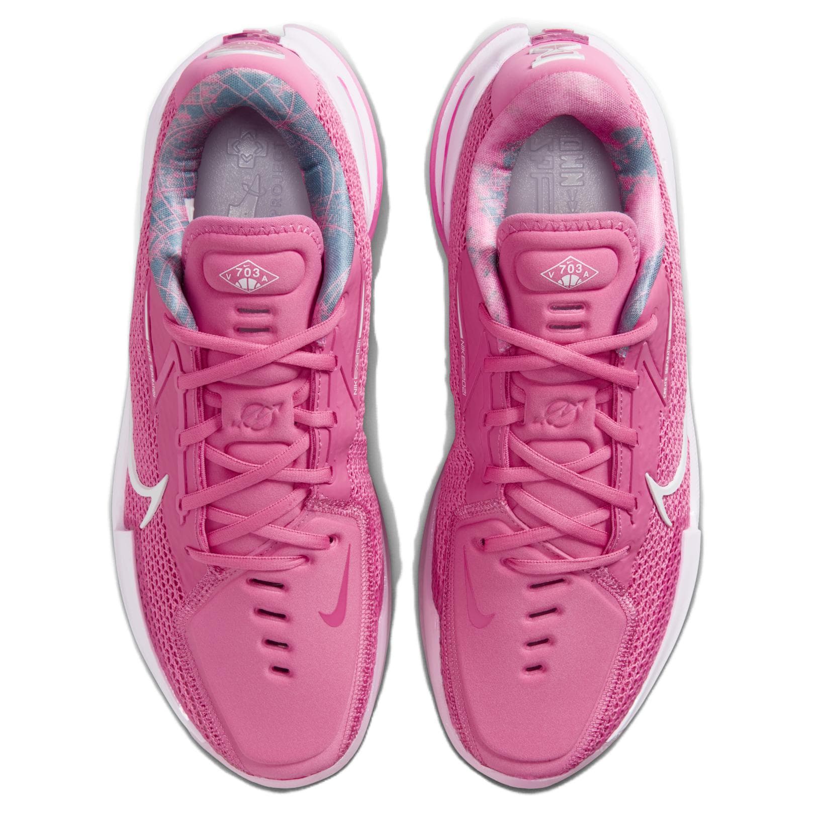 Кроссовки для баскетбола Nike Air Zoom G.T. Cut 1 Grip Low Top Баскетбольные кроссовки Унисекс Розовый Азиатская версия - изображение 4