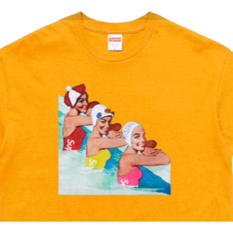 Футболка Supreme SS18 Swimmers Tee Mustard - изображение 4