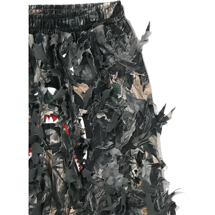 Штаны A BATHING APE TREE EDGE CAMO FW25 Вязаные тренировочные брюки женские - изображение 4