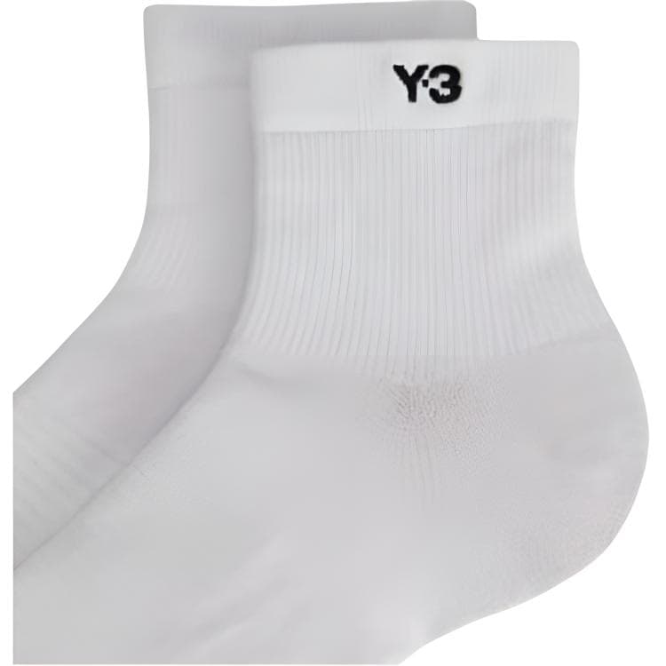 Y-3 Однотонный Принт с логотипом Вязаные носки Унисекс 1 пара Белый - изображение 3