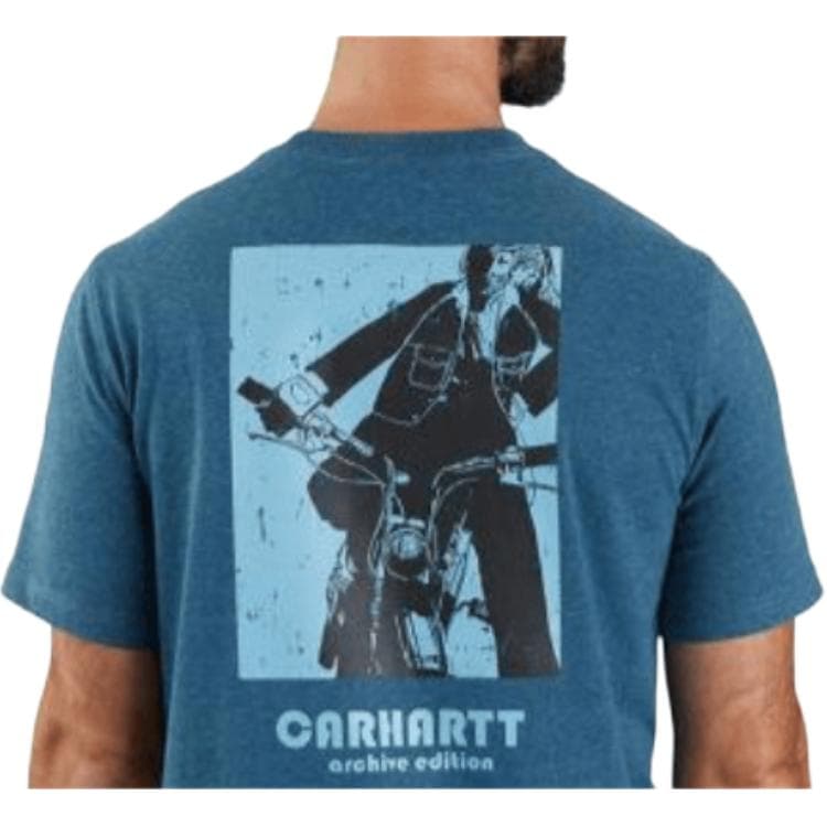 Футболка Carhartt 106147 Раскрепощенный крой Тяжелая короткая рукавная футболка унисекс - изображение 3