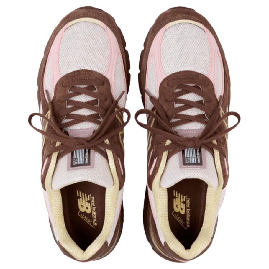 Кроссовки для бега New Balance NB 990 V4 Беговые кроссовки Коричневый Унисекс - изображение 4
