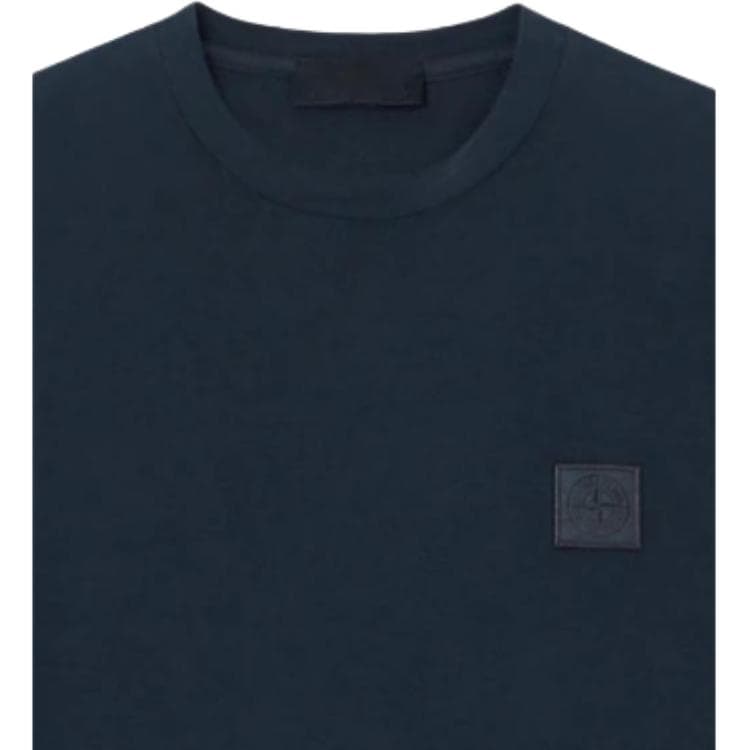 Футболка STONE ISLAND Синие Мужские T-рубашки - изображение 3