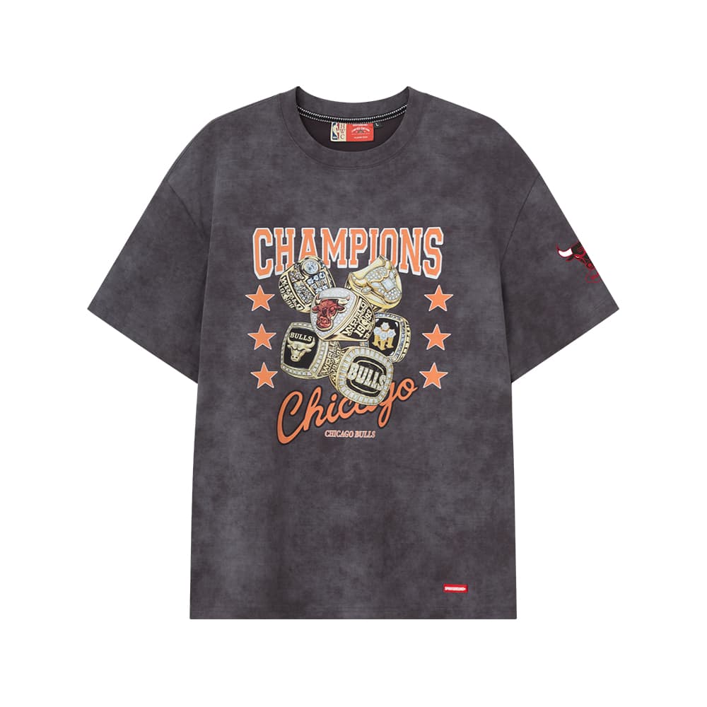 Футболка SPRAYGROUND | NBA HWC Bulls Темно-серый Мужская T-рубашка - изображение 1