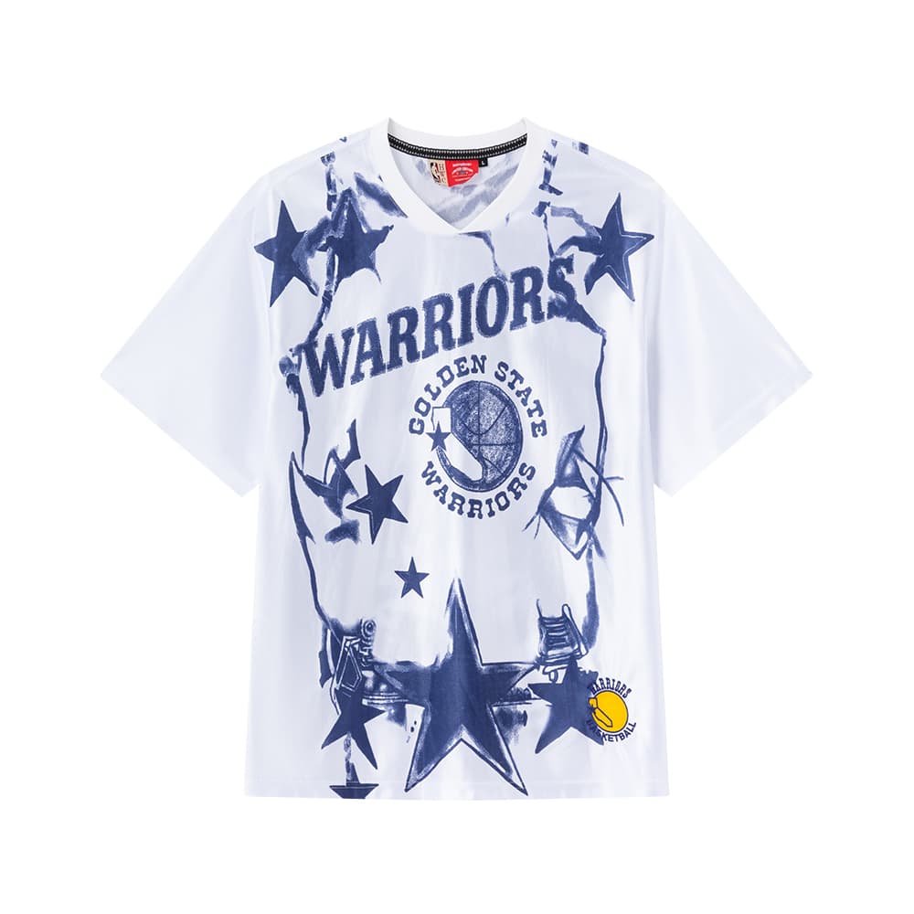 Футболка SPRAYGROUND | NBA HWC WARRIOR - Чисто белые Мужские Футболки - изображение 1