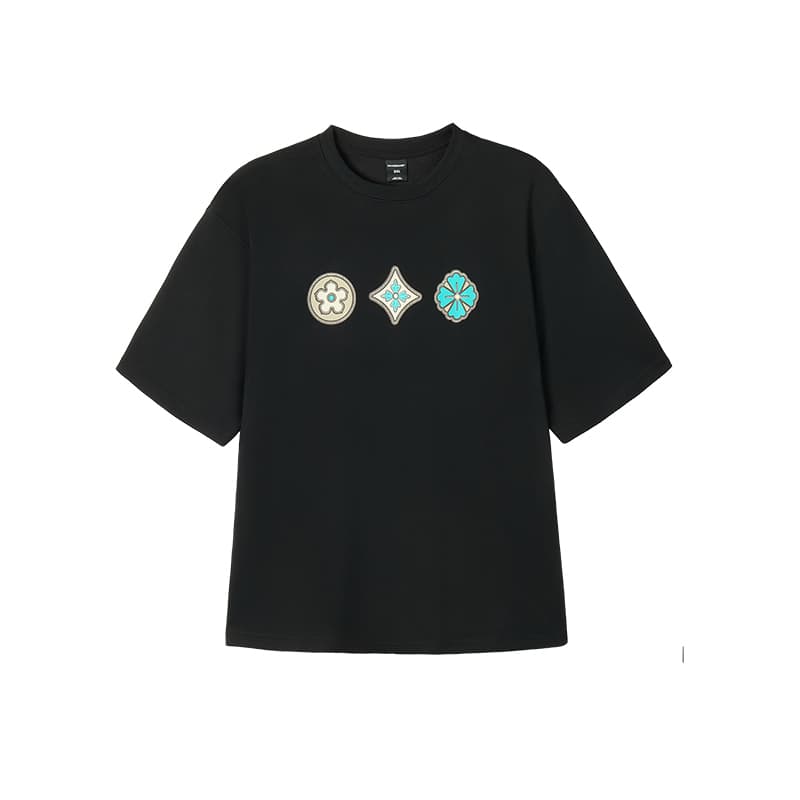 Футболка WAYNEXZAVIER Черные Мужские T-Рубашки - изображение 1