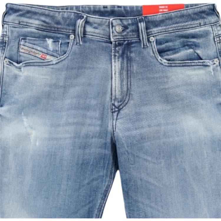 Штаны DIESEL Light Blue Men's Jeans DIESEL Светло-голубые мужские джинсы - изображение 2