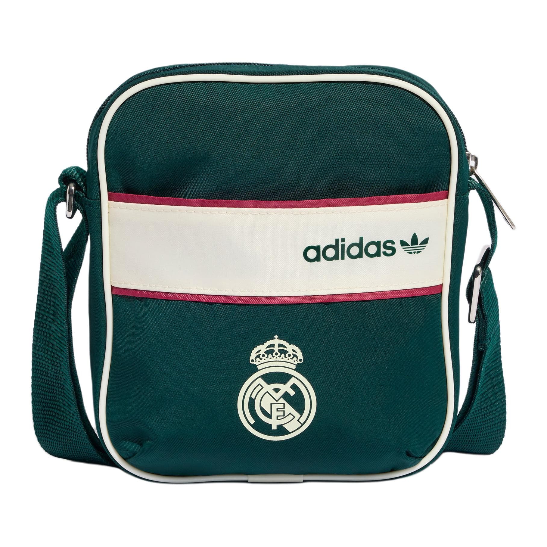 Сумка через плечо Adidas Originals Real Madrid Сумки через плечо Aurora Plum Green Ivory Unisex - изображение 1