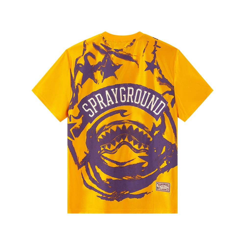 Футболка SPRAYGROUND | NBA HWC Лейкерс - Желтые Мужские Футболки - изображение 2