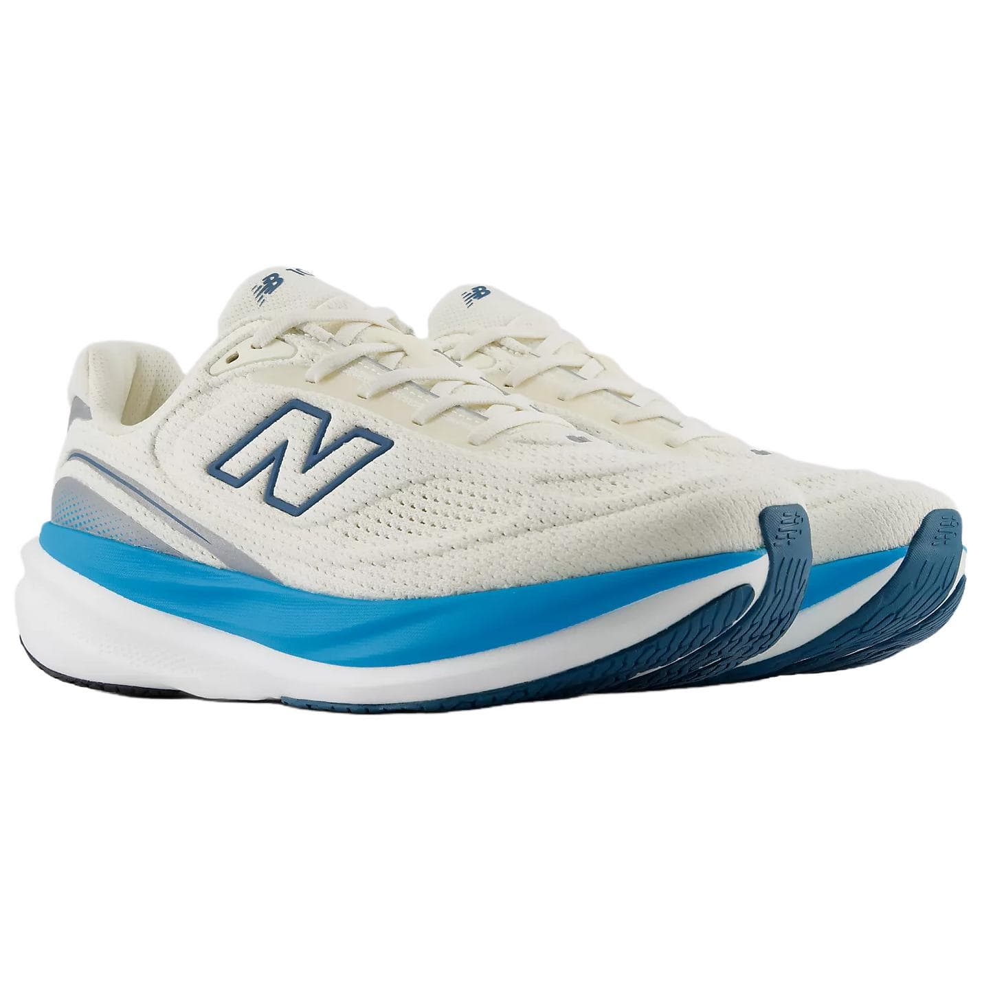 Кроссовки для бега New Balance 1080v15 Беговые кроссовки Экрю Синий Мужской - изображение 3