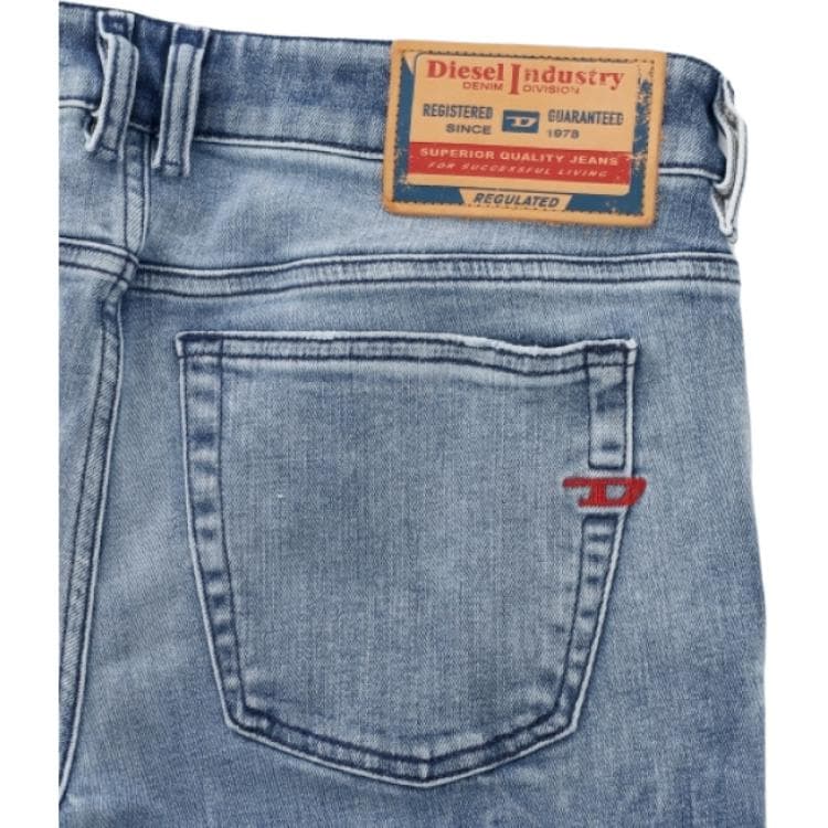 Штаны DIESEL Light Blue Men's Jeans DIESEL Светло-голубые мужские джинсы - изображение 3