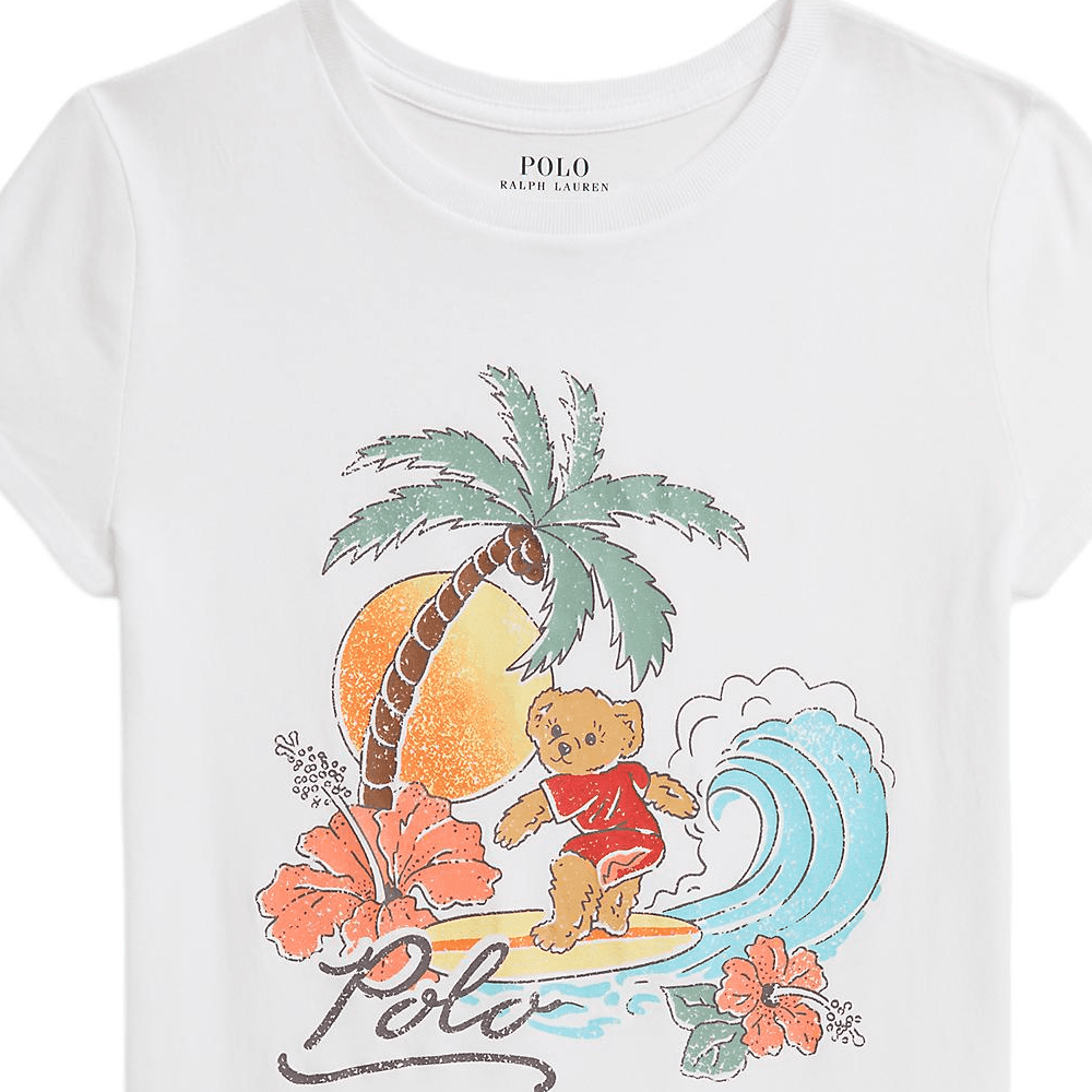 Футболка Polo Ralph Lauren Polo Bear T Рубашка SS26 Классическая версия Детская - изображение 3