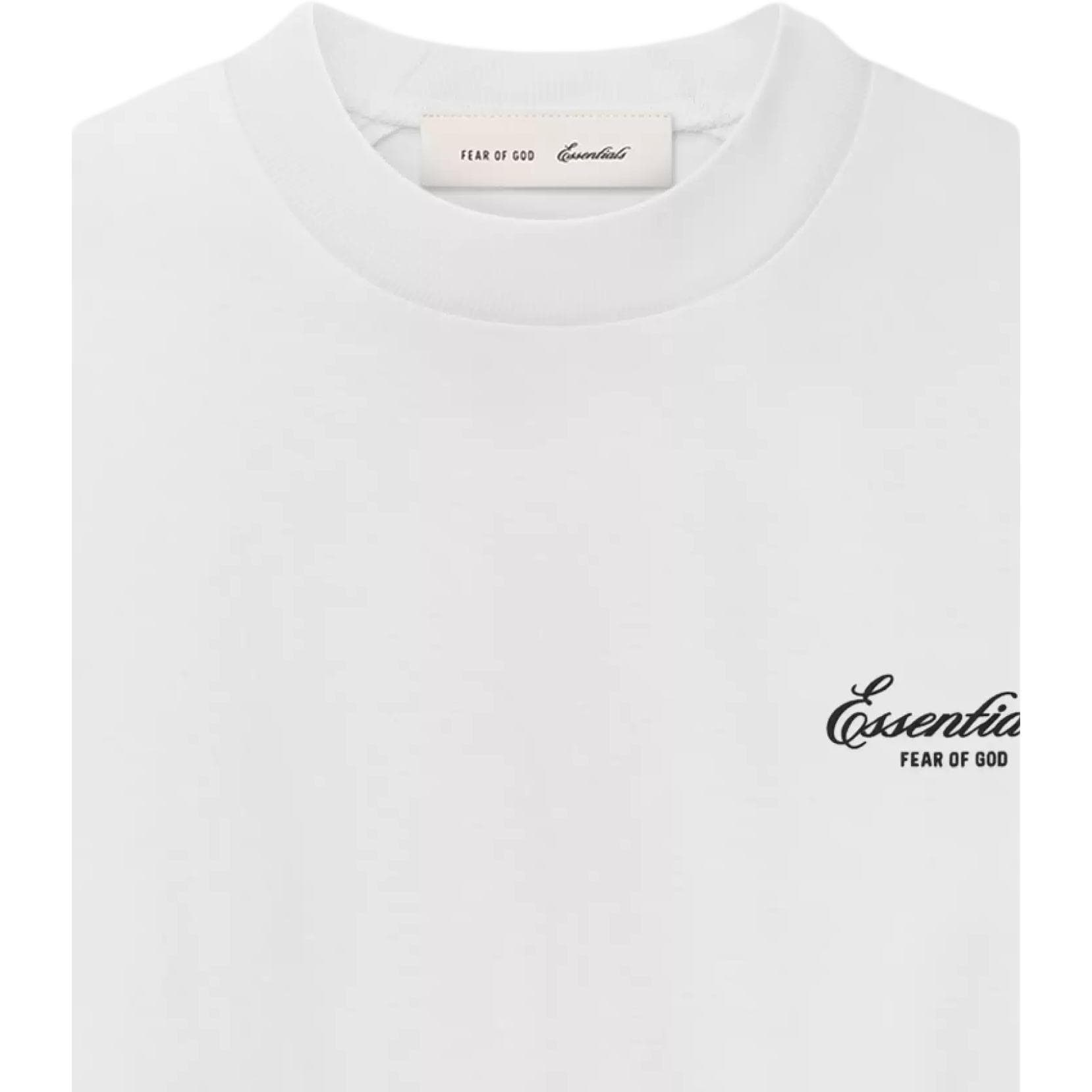 Футболка Fear Of God Essentials Ярко-белые Женские T-рубашки - изображение 3