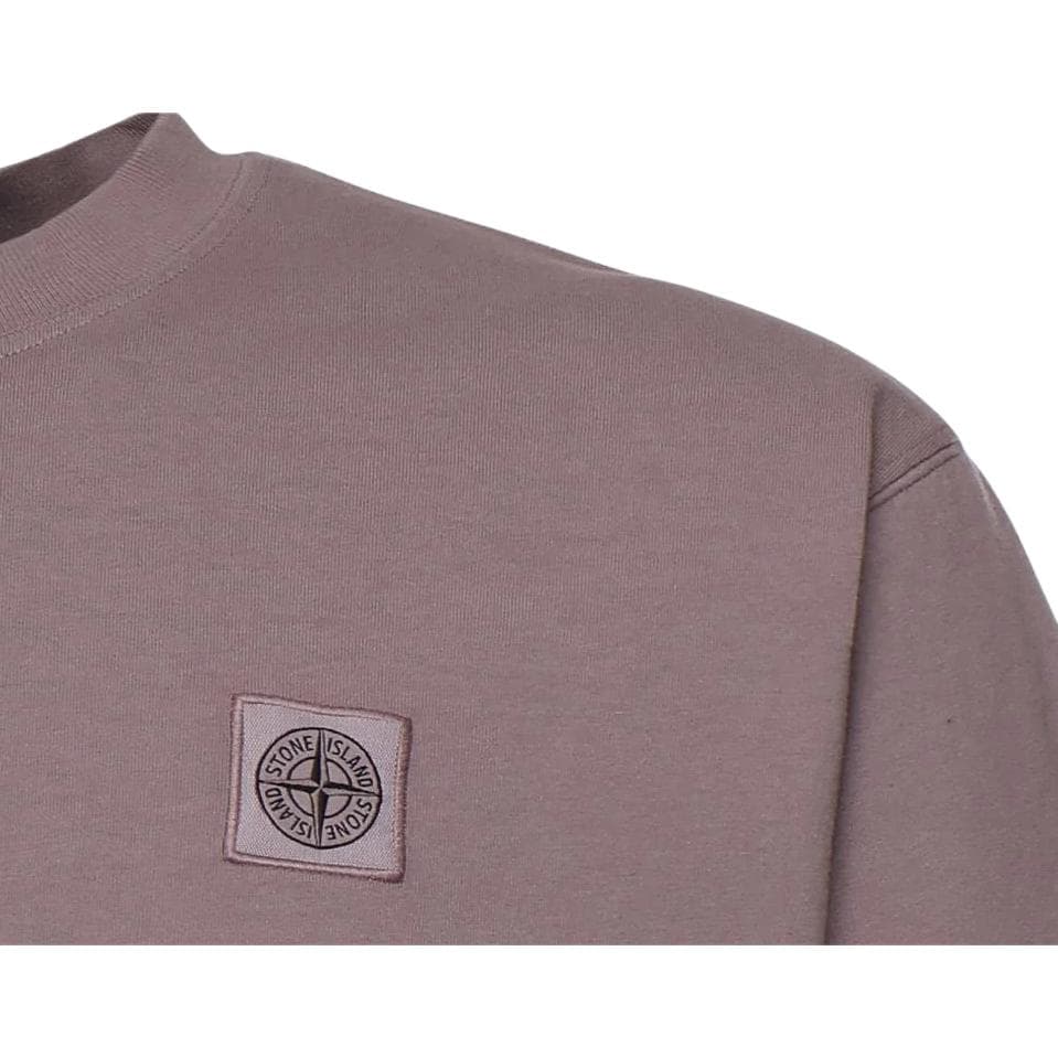 Футболка STONE ISLAND Фиолетовый Серый Мужская T-Рубашка - изображение 3