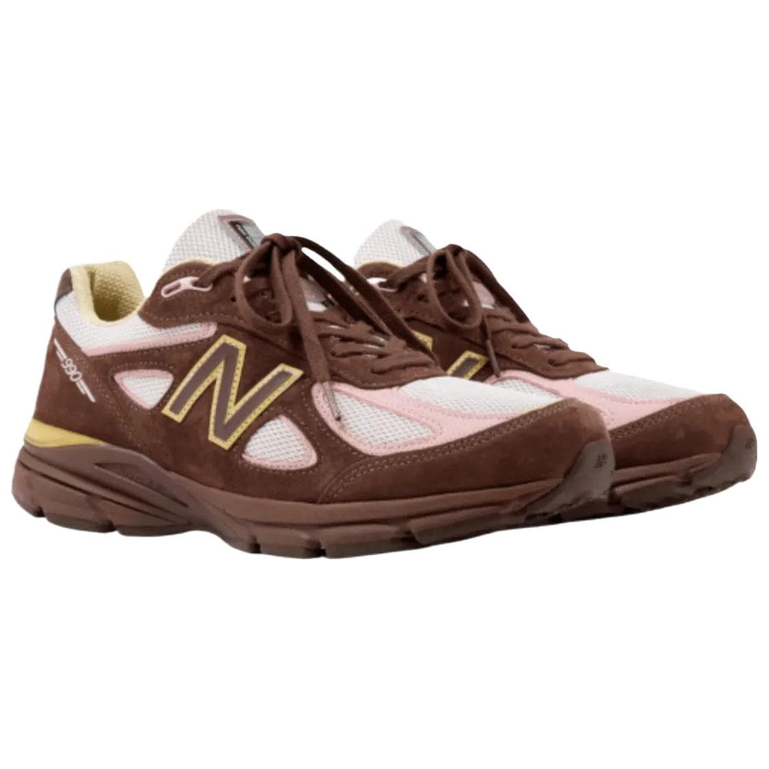 Кроссовки для бега New Balance NB 990 V4 Беговые кроссовки Коричневый Унисекс - изображение 3