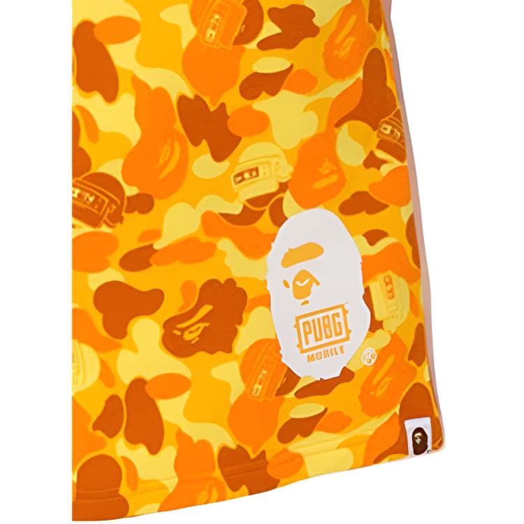 Шорты A BATHING APE x PUBG Camo Shorts Yellow - изображение 6