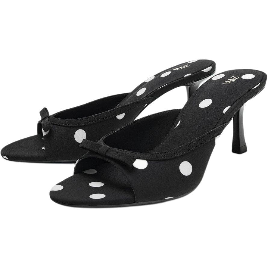 Сандалии ZARA Шлепанцы Black Women's - изображение 3