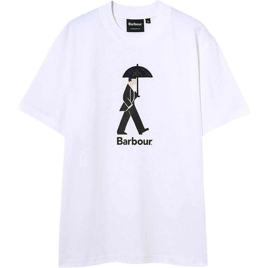 Футболка BARBOUR Белая Мужская Футболка - изображение 1
